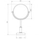 Косметическое зеркало Migliore Complementi 21974 с увеличением Бронза