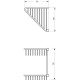 Полка корзина Migliore Complementi 22061 угловая Медь