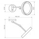 Косметическое зеркало Migliore Complementi 21981 с подсветкой с увеличением Хром