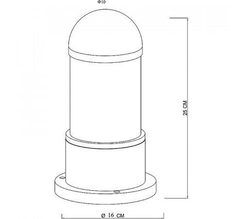 Ландшафтный светильник Artelamp Coppia A5217FN-1BK Прозрачный Черный