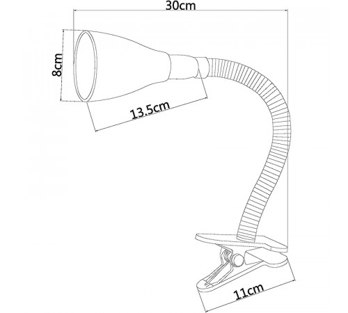 Настольная лампа Artelamp Cord A1210LT-1BK Черная