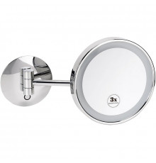 Косметическое зеркало Bemeta Cosmetic mirrors 116201772 с подсветкой с увеличением Хром