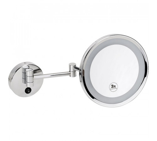 Косметическое зеркало Bemeta Cosmetic mirrors 116401772 с подсветкой с увеличением Хром