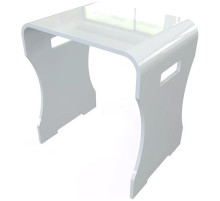 Табурет в ванную Creto 1-01SDDW Белый