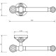 Держатель туалетной бумаги Migliore Cristalia 16826 Золото с кристаллами Swarovski