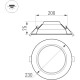 Встраиваемый светильник Arlight Cyclone 023217(2) Белый