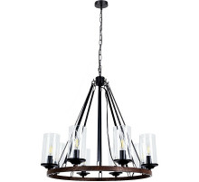Люстра Artelamp Dalim A7014SP-8BK Прозрачная Черная