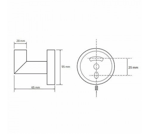 Крючок Bemeta Dark 104206020 Черный