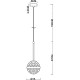 Подвесной светильник Artelamp Delacrua A7770SP-1PB Прозрачный Полированная медь