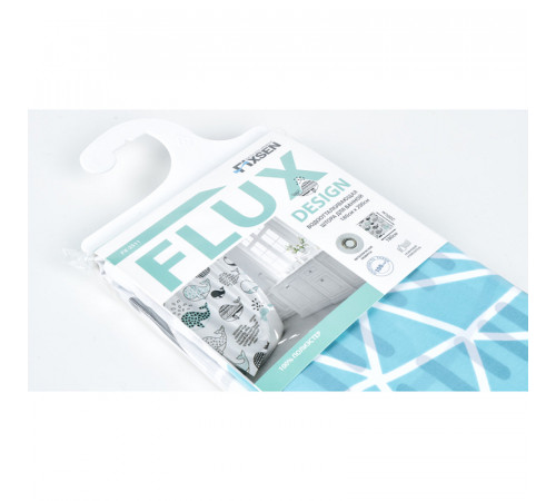 Шторка для ванны Fixsen Design Flux FX-2511 180х200 Белая с китами