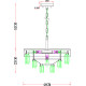 Люстра Artelamp Diadem A1002LM-6CC Белая Прозрачная Хром