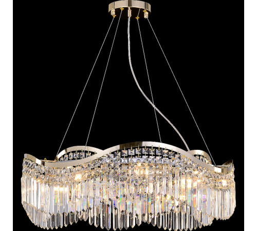 Люстра Maytoni Diamant Crystal Gracia DIA201PL-10G Прозрачная Золото