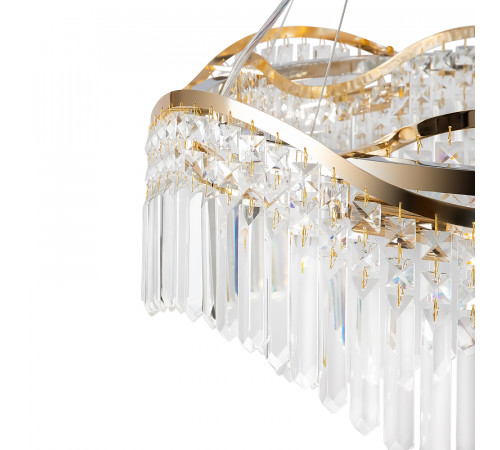 Люстра Maytoni Diamant Crystal Gracia DIA201PL-08G Прозрачная Золото