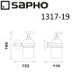 Дозатор для жидкого мыла Sapho Diamond 1317-19 Хром