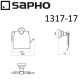 Держатель туалетной бумаги Sapho Diamond 1317-17 с крышкой Хром