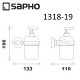 Дозатор для жидкого мыла Sapho Diamond 1318-19 Бронза