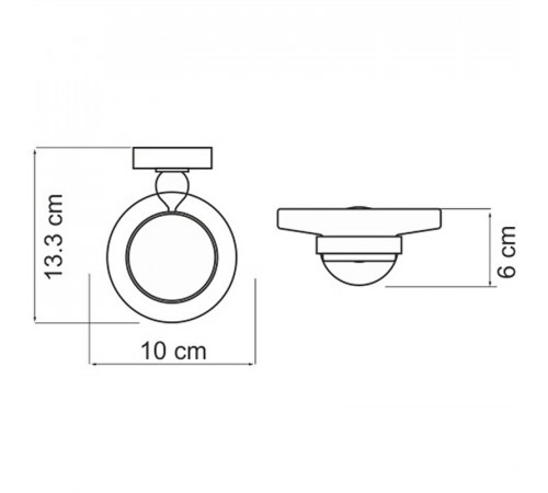 Мыльница WasserKRAFT Diemel K-2229 Хром