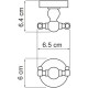 Двойной крючок WasserKRAFT Diemel K-2223D Хром