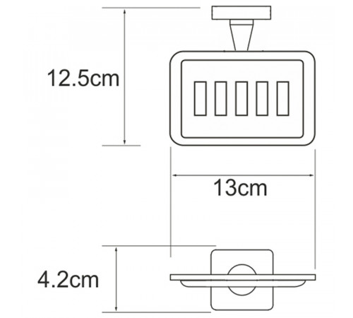 Мыльница WasserKRAFT Dill K-3969 Хром