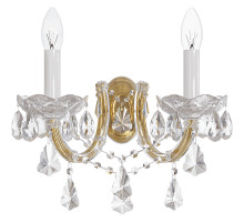Настенный светильник Crystal Lux Diva AP2 Прозрачный Золото