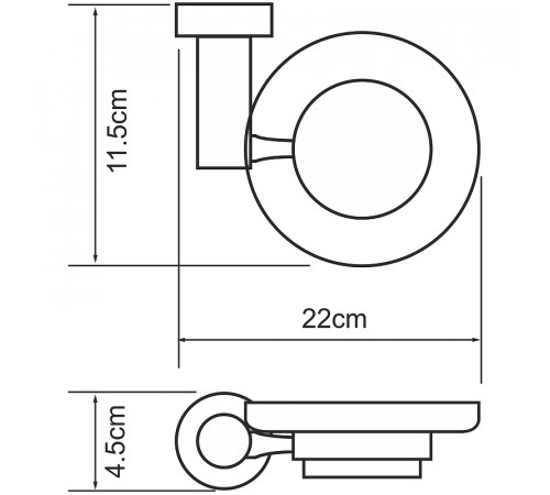 Мыльница WasserKRAFT Donau K-9429 Хром