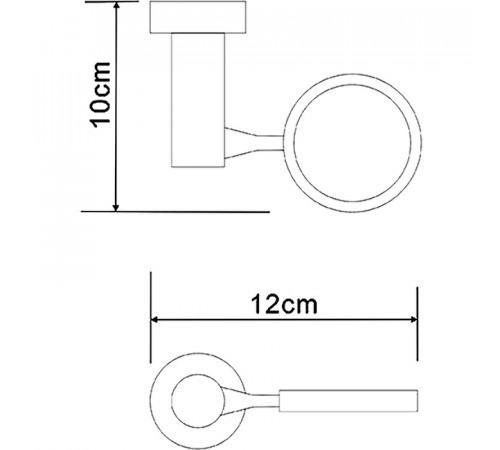 Держатель WasserKRAFT Donau K-C178 Хром