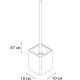 Ершик для унитаза Fixsen Dony FX-232-5 Белый Синий Серый