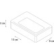 Мыльница Fixsen Dony FX-232-4 Белая Синяя Серая