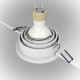 Встраиваемый светильник Maytoni Downlight Atom DL025-2-01W Белый