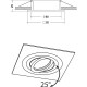 Встраиваемый светильник Maytoni Downlight Atom DL024-2-01S Серебро