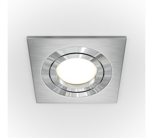 Встраиваемый светильник Maytoni Downlight Atom DL024-2-01S Серебро