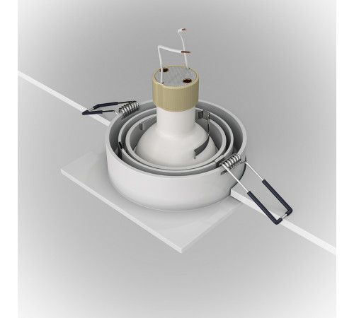 Встраиваемый светильник Maytoni Downlight Atom DL024-2-01W Белый