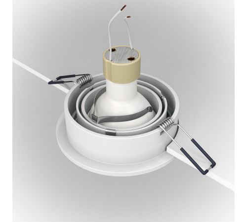 Встраиваемый светильник Maytoni Downlight Atom DL023-2-01W Белый