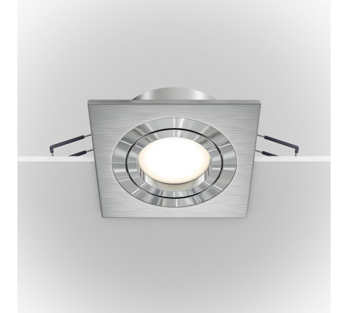 Встраиваемый светильник Maytoni Downlight Atom DL024-2-01S Серебро