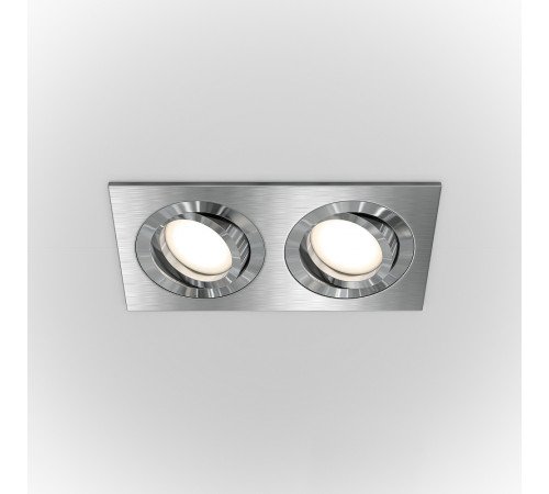 Встраиваемый светильник Maytoni Downlight Atom DL024-2-02S Серебро