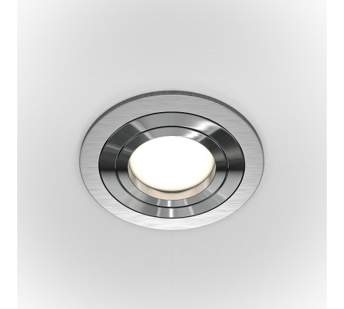 Встраиваемый светильник Maytoni Downlight Atom DL023-2-01S Серебро