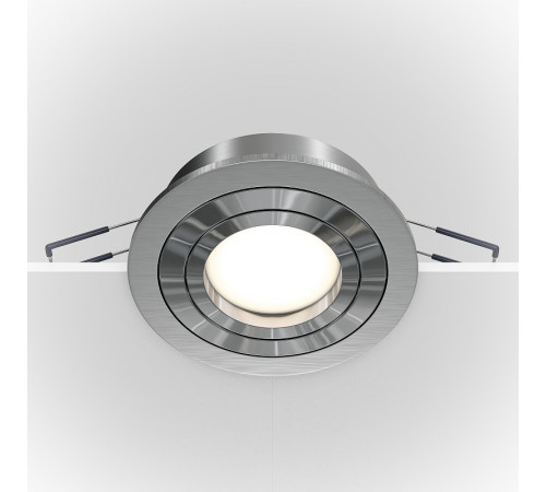 Встраиваемый светильник Maytoni Downlight Atom DL023-2-01S Серебро