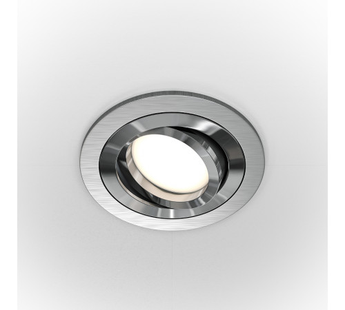 Встраиваемый светильник Maytoni Downlight Atom DL023-2-01S Серебро