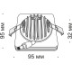 Встраиваемый светильник Maytoni Downlight Phanton DL303-L12W Белый