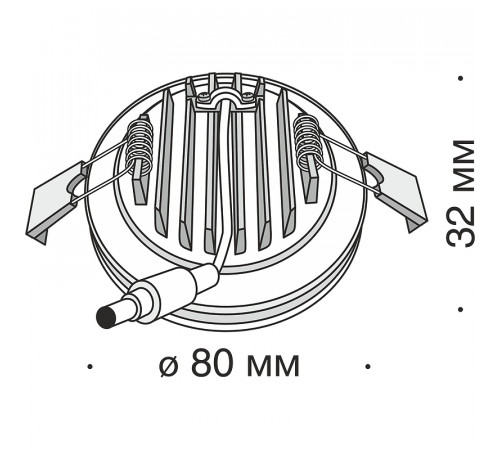 Встраиваемый светильник Maytoni Downlight Phanton DL303-L7B4K Черный