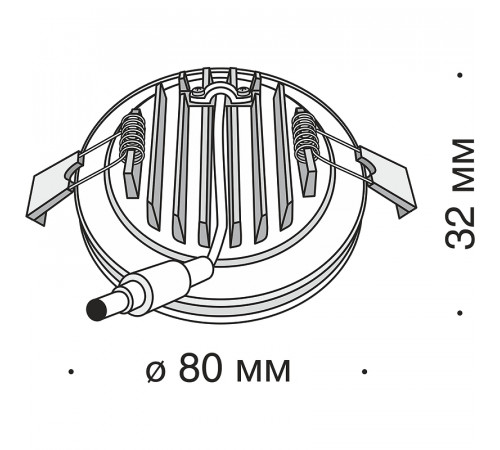 Встраиваемый светильник Maytoni Downlight Phanton DL2001-L7W Белый