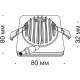 Встраиваемый светильник Maytoni Downlight Phanton DL303-L7W4K Белый