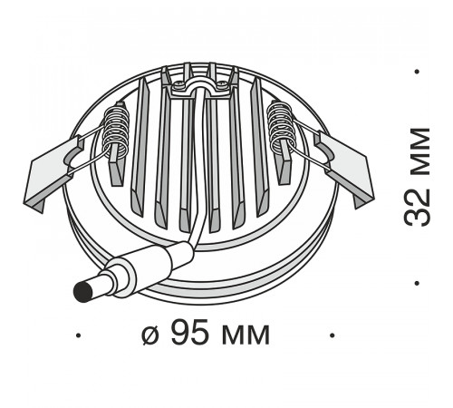 Встраиваемый светильник Maytoni Downlight Phanton DL303-L12B4K Черный