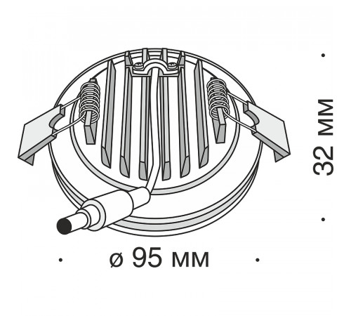 Встраиваемый светильник Maytoni Downlight Phanton DL303-L12B Черный