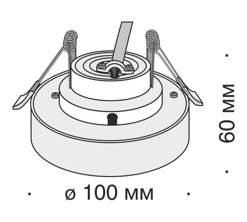 Встраиваемый светильник Maytoni Downlight Planet DL035-2-L6B Черный