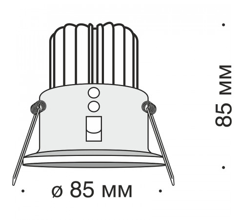 Встраиваемый светильник Maytoni Downlight Zoom DL034-2-L12W Белый