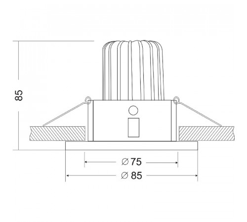 Встраиваемый светильник Maytoni Downlight Zoom DL034-2-L12W Белый