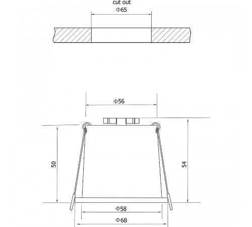 Встраиваемый светильник Maytoni Downlight Reif DL049-01W Белый