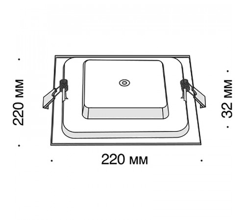 Встраиваемый светильник Maytoni Downlight Stockton DL022-6-L18W Белый