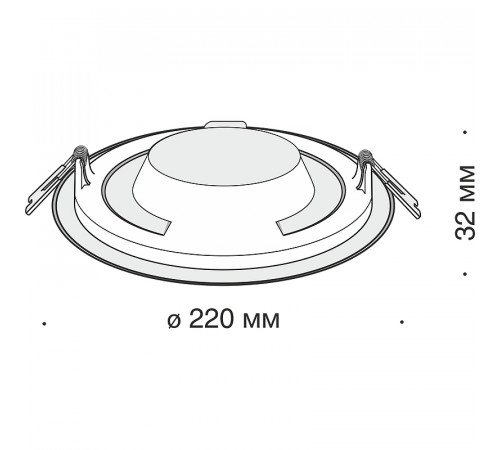 Встраиваемый светильник Maytoni Downlight Stockton DL018-6-L18W Белый